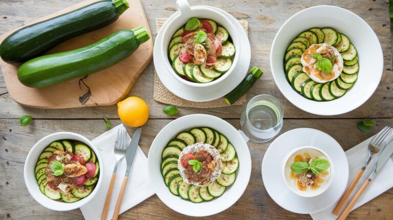15 idées créatives à base de courgettes pour booster vos repas