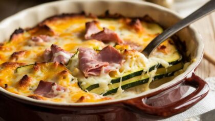 Ce gratin de courgettes au jambon et fromage est devenu le plat préféré de toute la fratrie