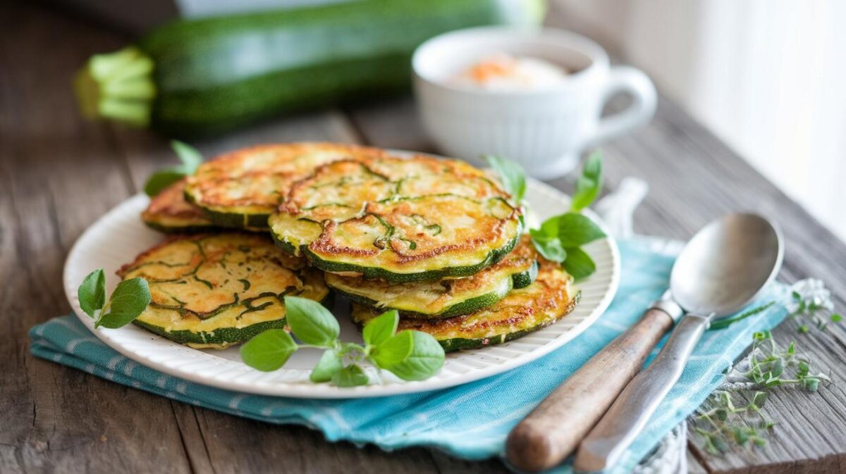 Courgettes revisitées : galettes moelleuses au parmesan prêtes en un rien de temps